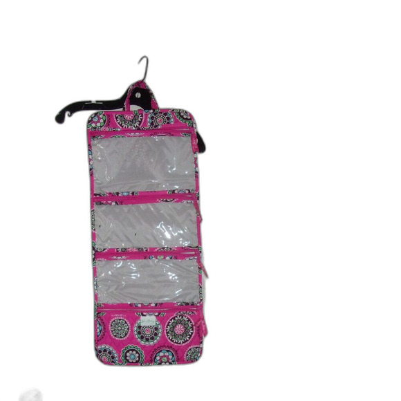 Vera Bradley Cupcake Pink Hanging Organizer Travel Cosmetics Vanity Jewelry - Picture 3 of 4
